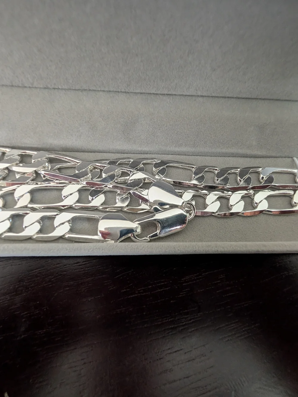 Sterling Silver S925  Chain Necklace - Silver - Picture 5 of 5